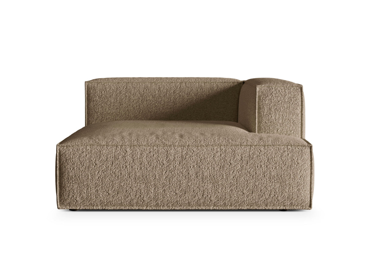 Nuria Modular Chaise Longue, 147x147 cm — Cappuccino / Right