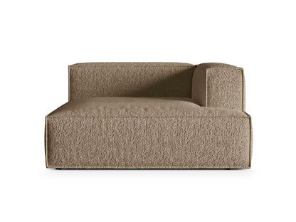 Nuria Modular Chaise Longue, 147x147 cm — Cappuccino / Right