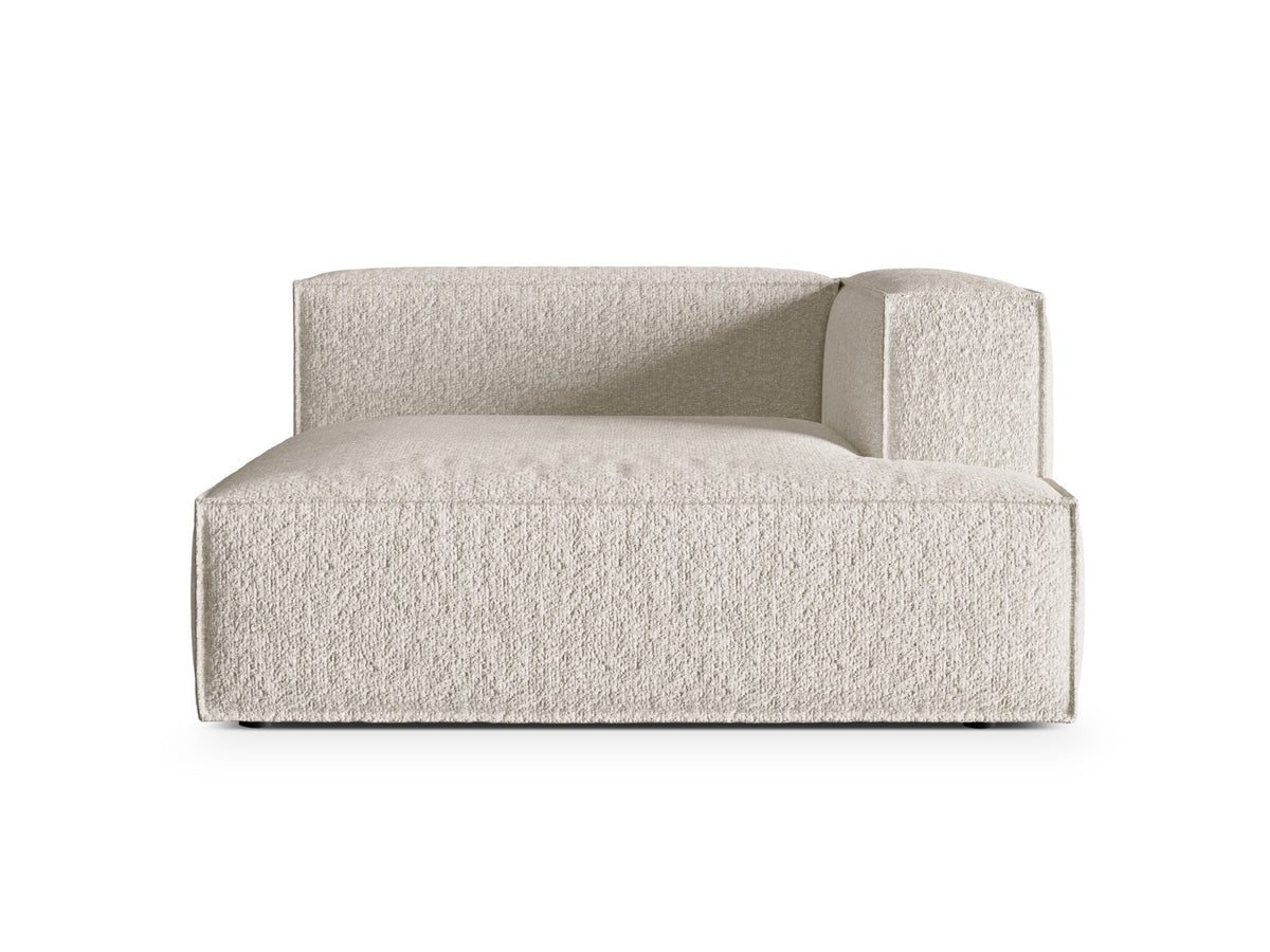 Nuria Modular Chaise Longue, 147x147 cm — Beige / Right