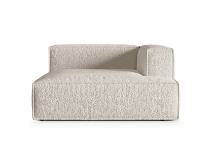Nuria Modular Chaise Longue, 147x147 cm — Beige / Right