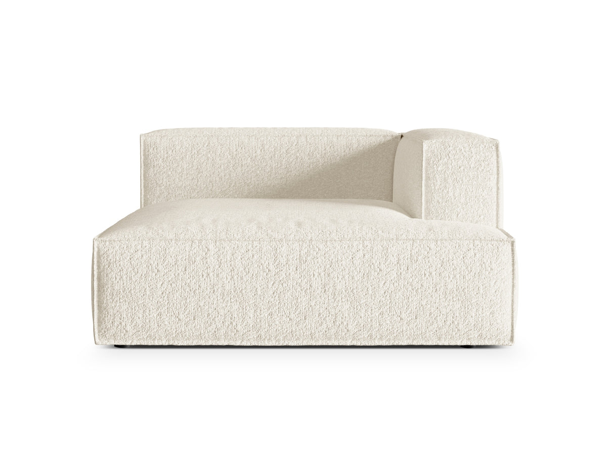 Nuria Modular Chaise Longue, 147x147 cm — Ivory / Right