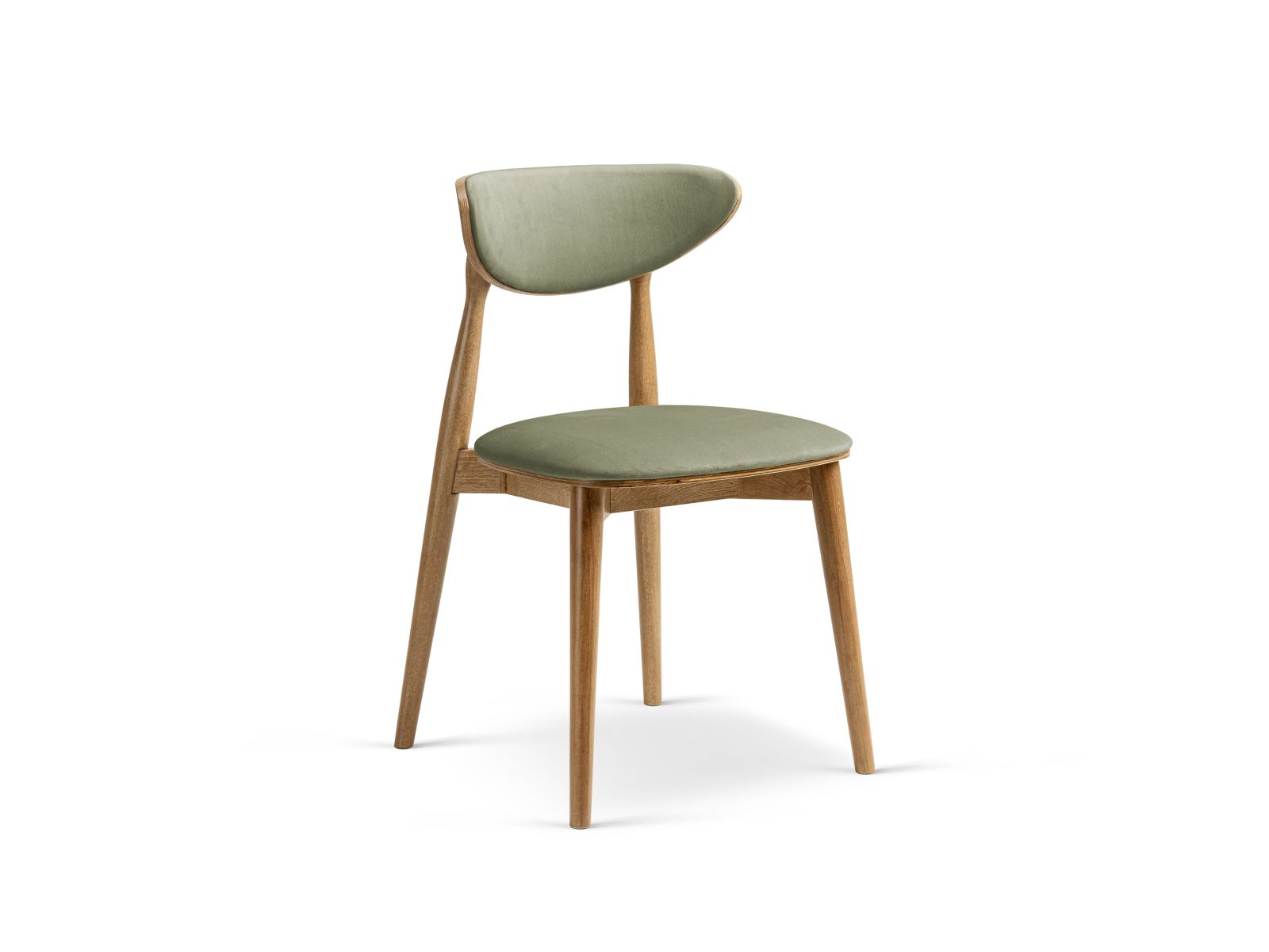 Rina Chair, 47.5x48 cm — Green / American Walnut