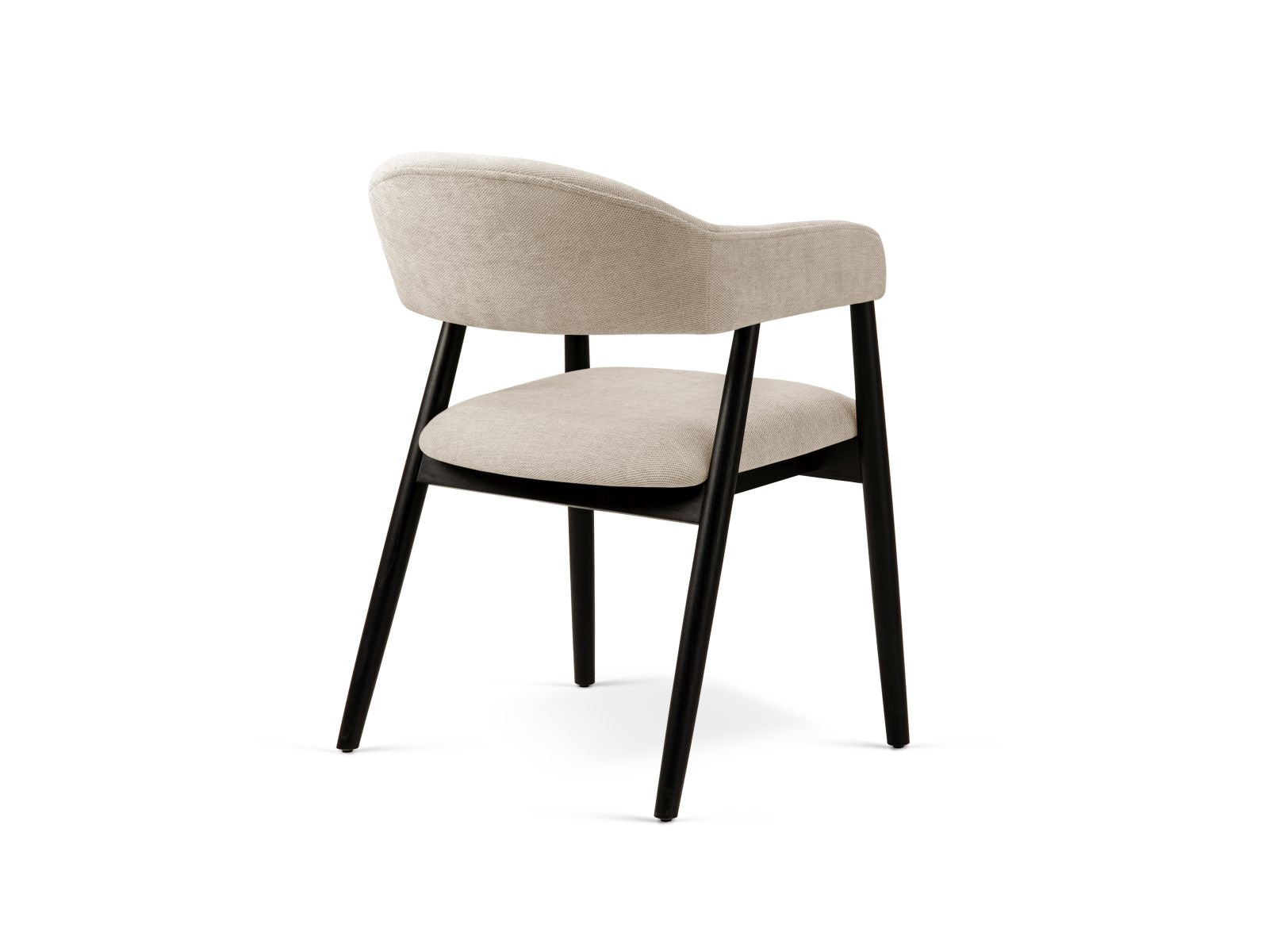 Stuhl Chenille Beige Adra — Detailansicht