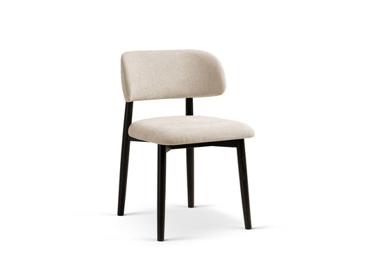 Evan Chair, 49.5x51 cm — Beige / Black Beech Wood