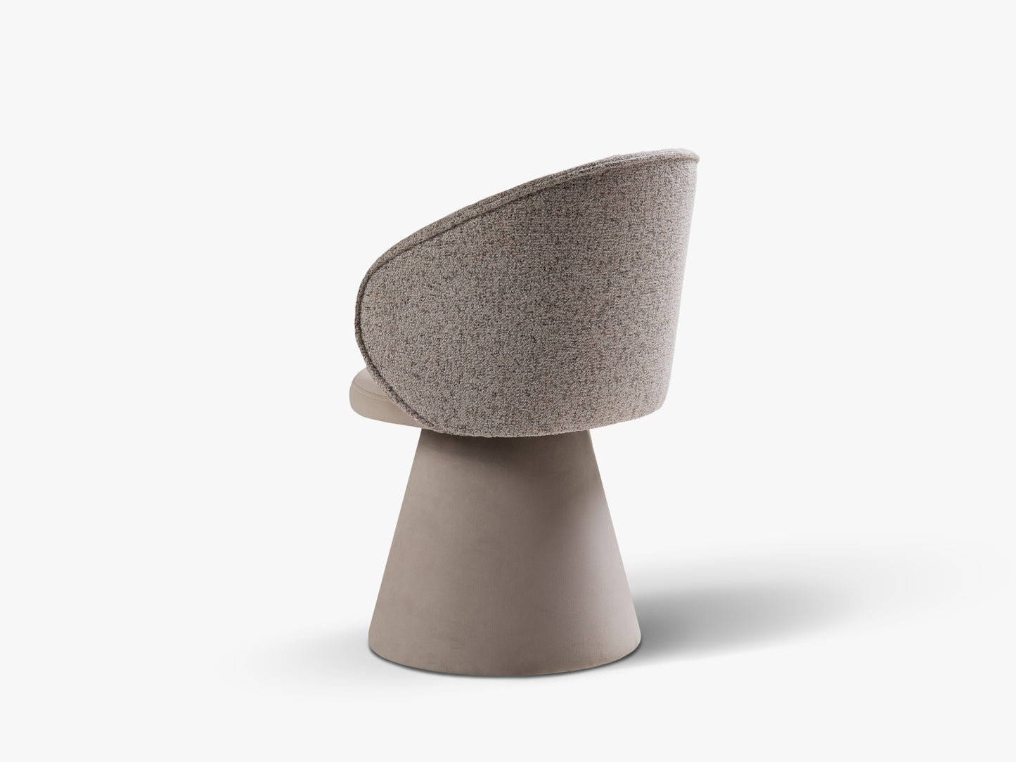 Sessel Structured Fabric, Velvet Beige Melange, Dark Beige Inez — Detailansicht