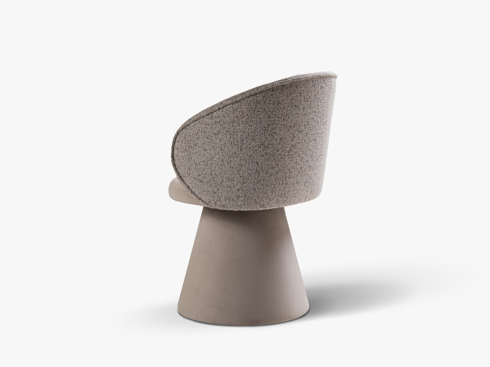 Sessel Structured Fabric, Velvet Beige Melange, Dark Beige Inez — Detailansicht