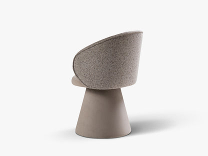 Sessel Structured Fabric, Velvet Beige Melange, Dark Beige Inez — Detailansicht