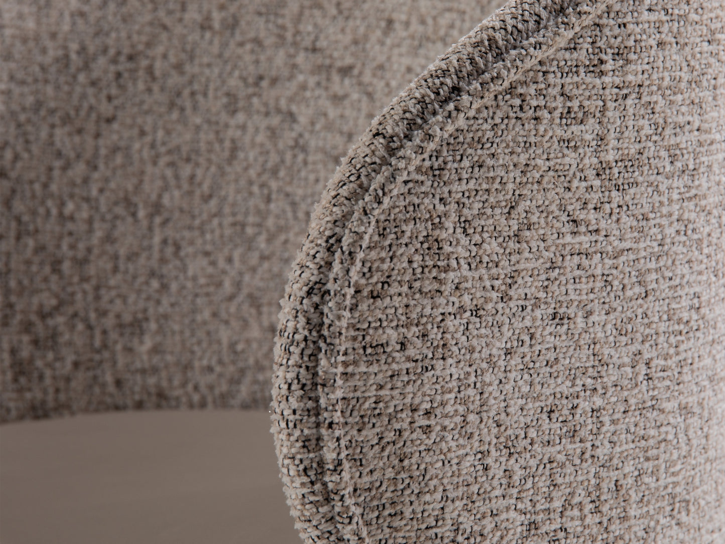 Sessel Structured Fabric, Velvet Beige Melange, Dark Beige Inez — Ansicht 4