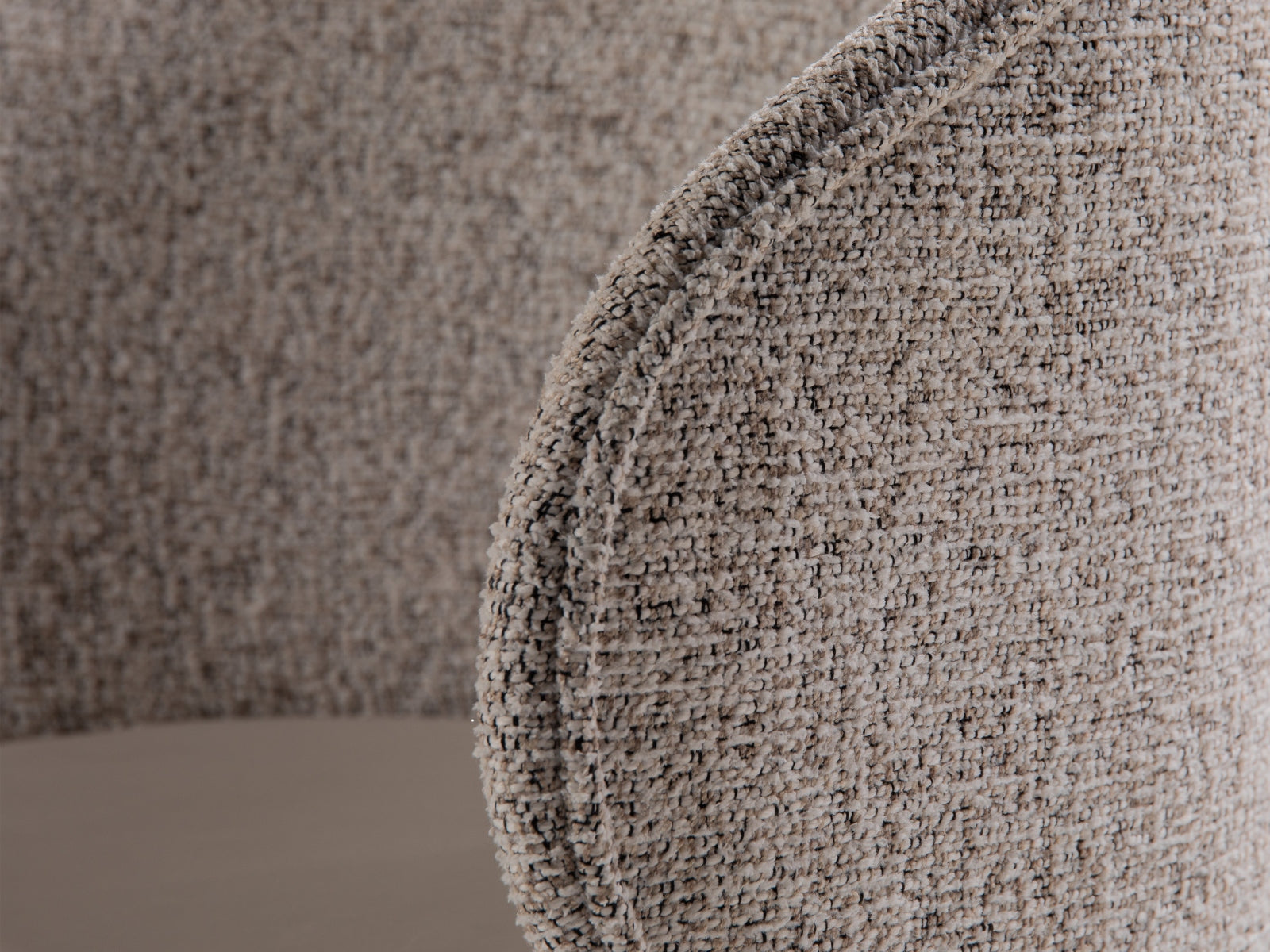 Sessel Structured Fabric, Velvet Beige Melange, Dark Beige Inez — Ansicht 4
