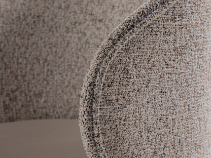 Sessel Structured Fabric, Velvet Beige Melange, Dark Beige Inez — Ansicht 4