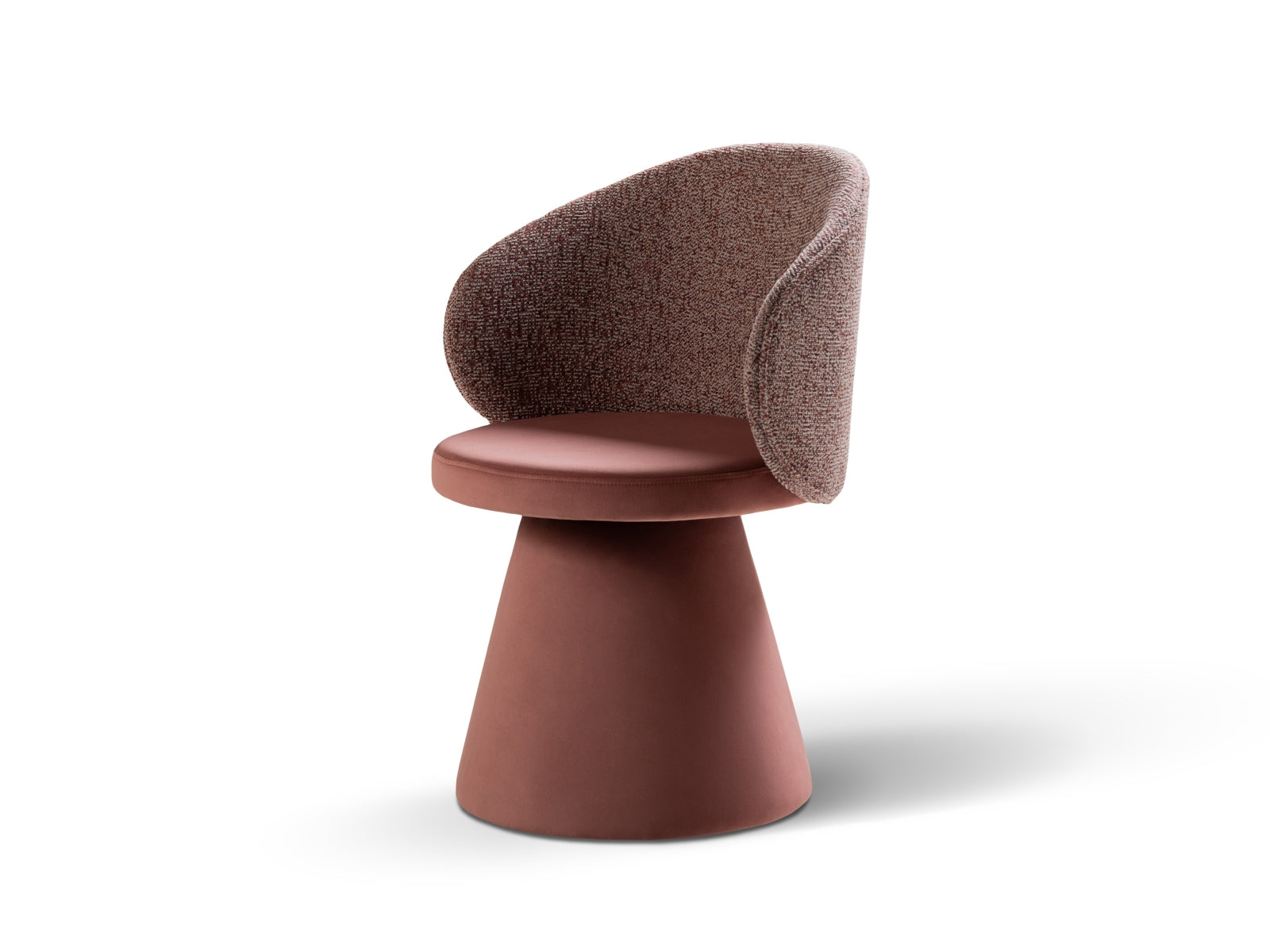 Inez Armchair, 60x57 cm — Pink Melange, Pink
