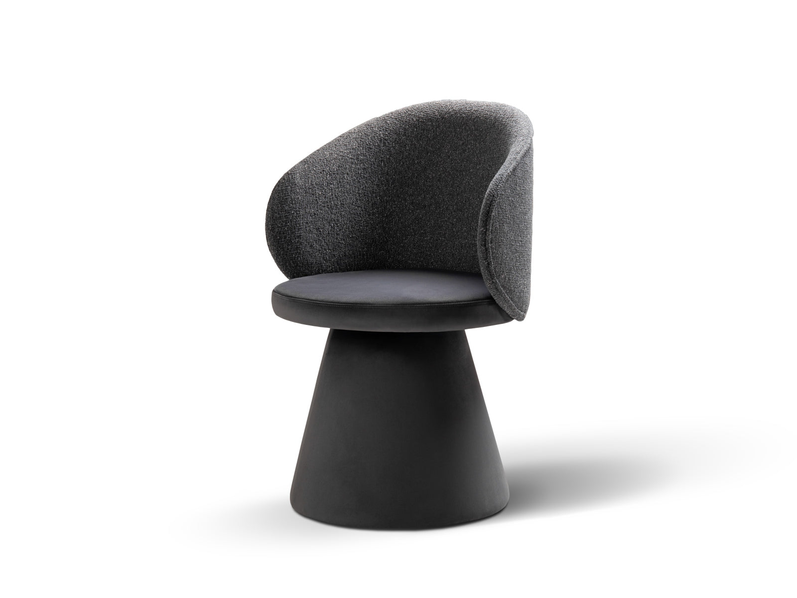 Inez Armchair, 60x57 cm — Dark Grey Melange, Grey