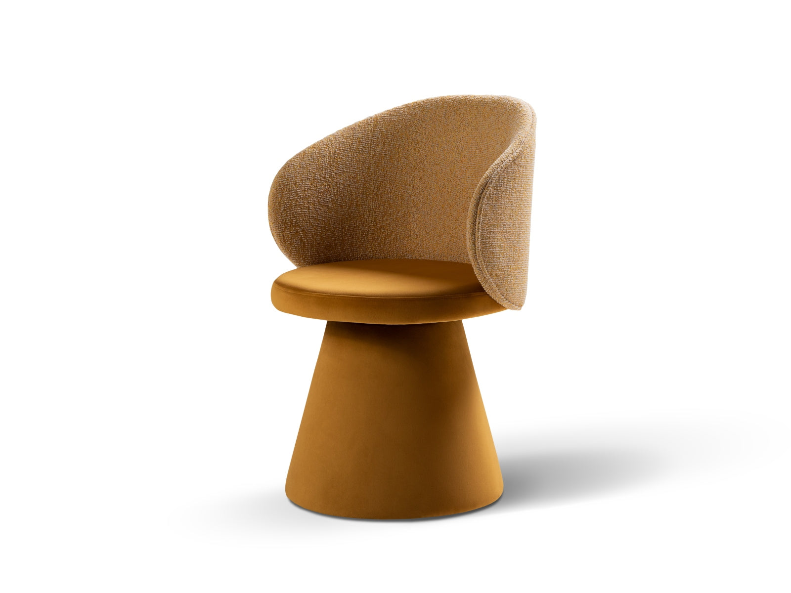 Inez Armchair, 60x57 cm — Mustard Melange, Yellow