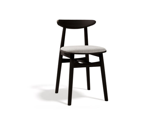 Bony Chair, 42x47 cm — Light Grey / Wenge