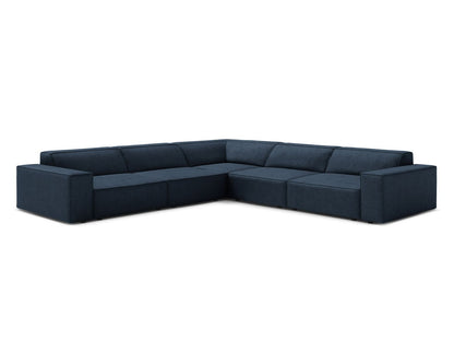 Ecksofa Bouclé Beige Jodie — Dark Blue
