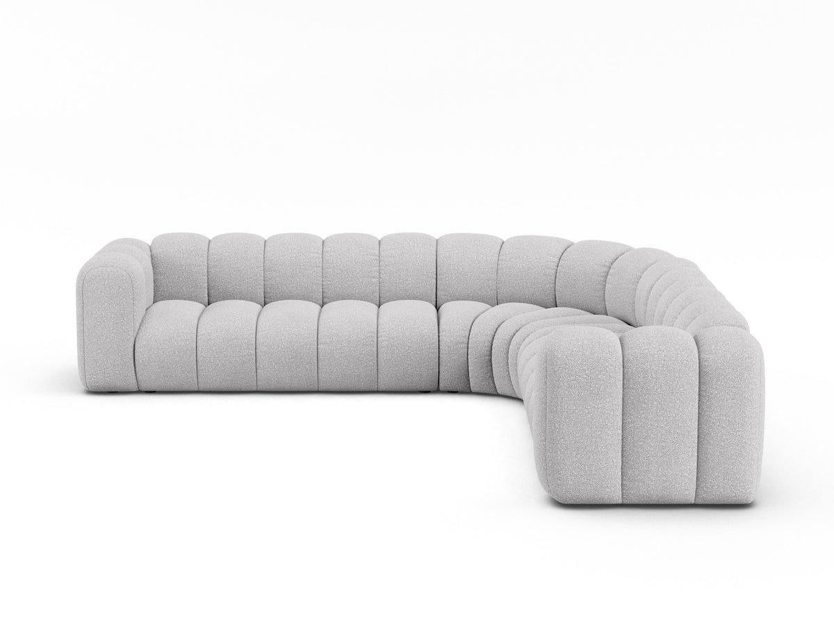 Lupine Modular Symmetrical Corner Sofa, 5 Seats, 309x309 cm — Light Grey