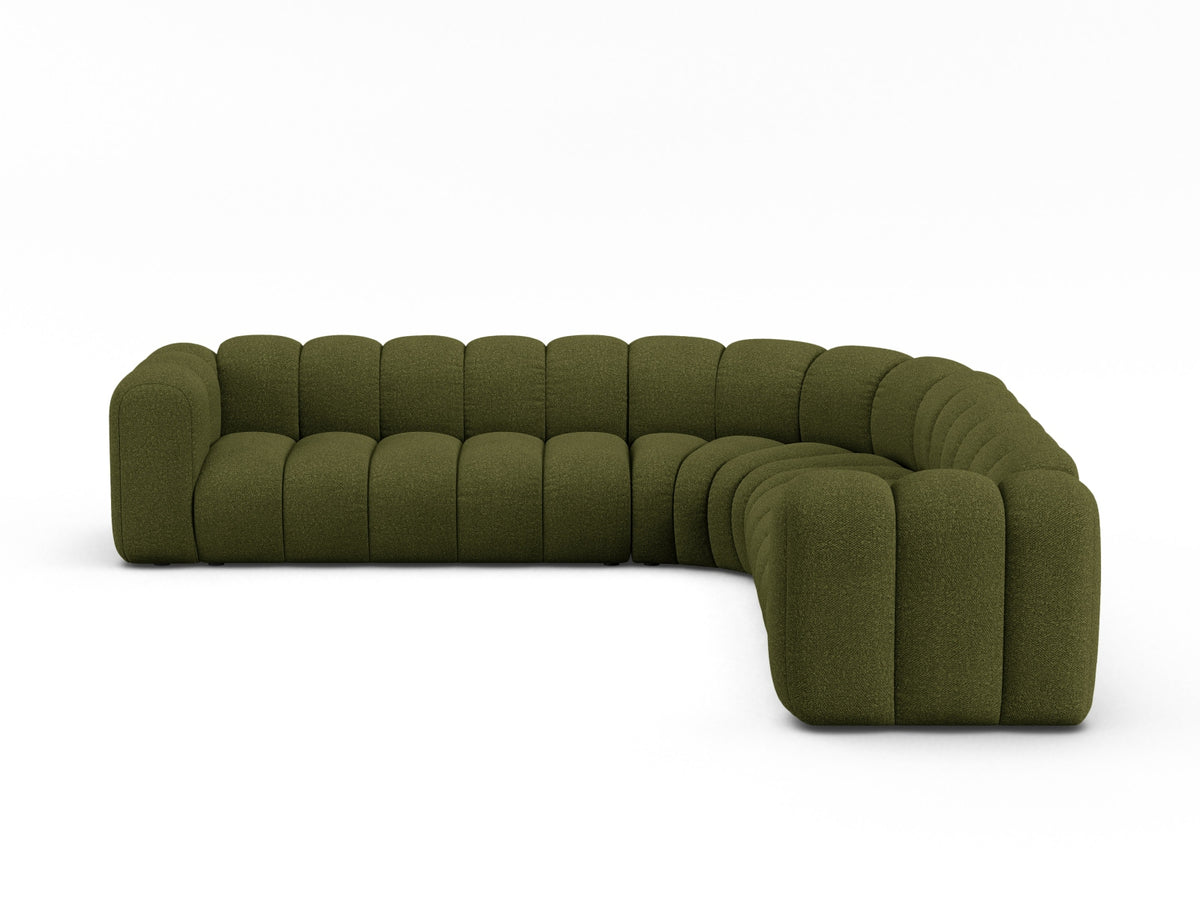 Lupine Modular Symmetrical Corner Sofa, 5 Seats, 309x309 cm — Dark Olive Green