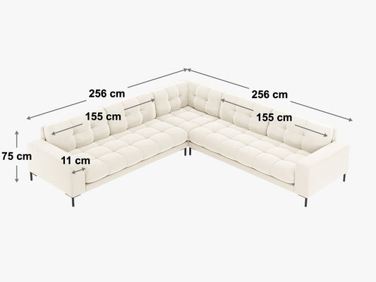 Mamaia Symmetrical Corner Sofa, 6 Seats, 256x256 cm