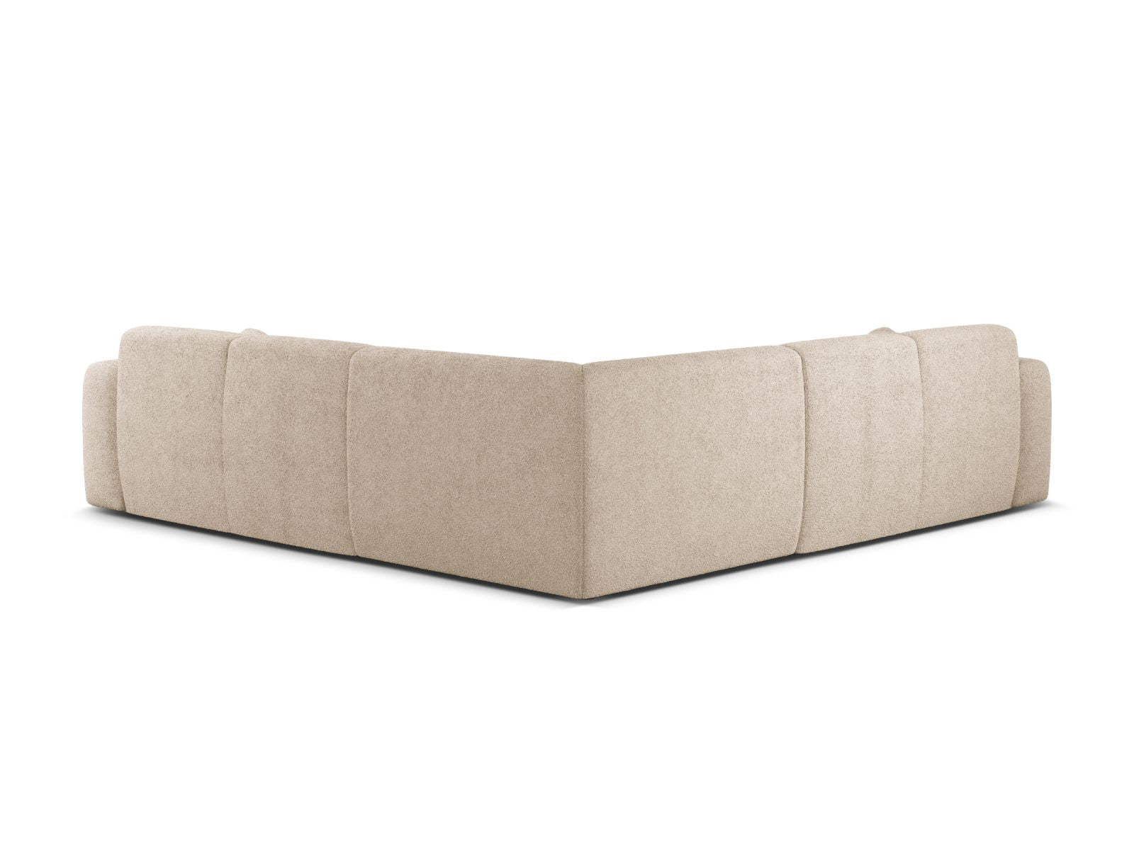 Ecksofa Bouclé Beige Molino — Detailansicht