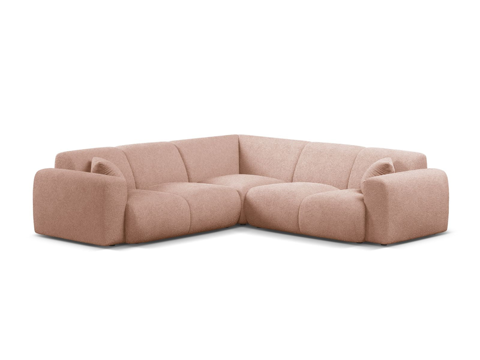 Molino Symmetrical Corner Sofa, 5 Seats, 252x252 cm — Powder Pink