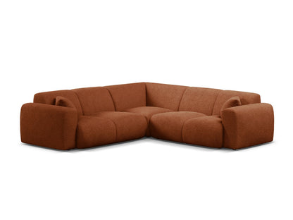 Ecksofa Bouclé Beige Molino — Terracotta