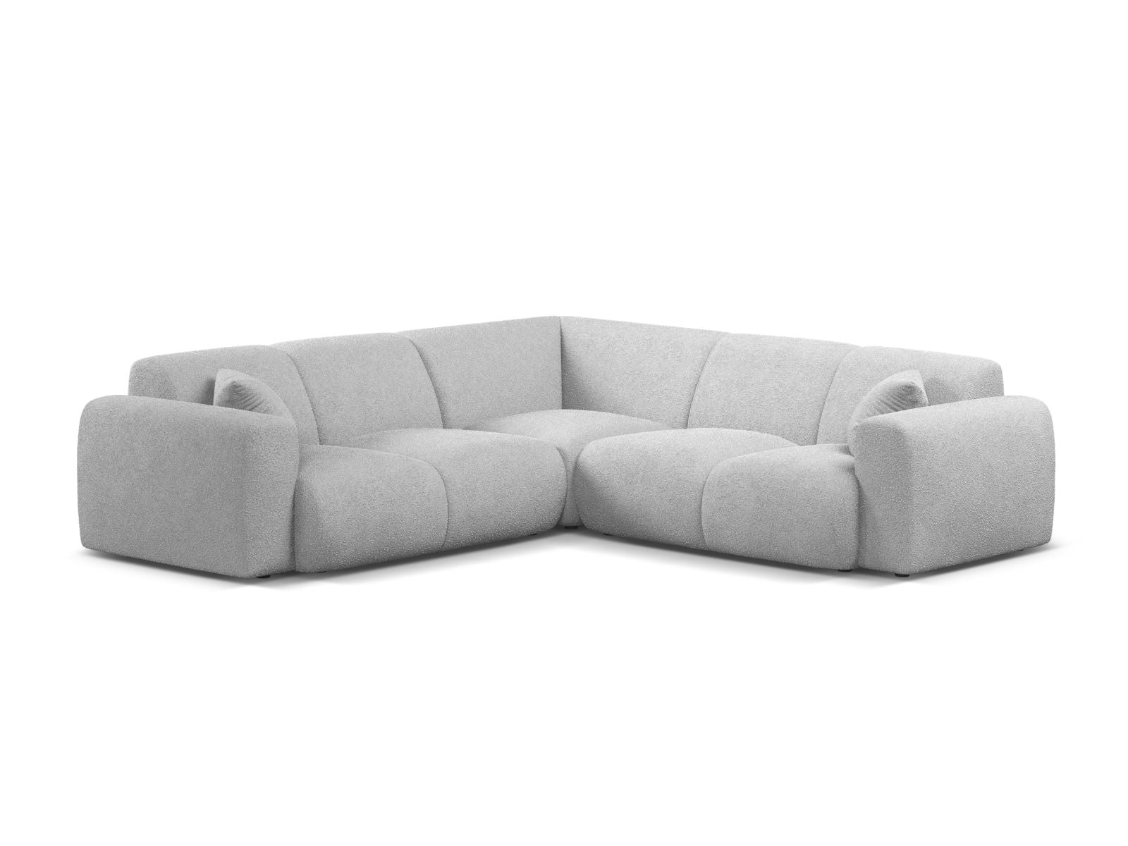 Molino Symmetrical Corner Sofa, 5 Seats, 252x252 cm — Light Grey