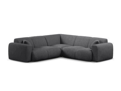 Ecksofa Bouclé Beige Molino — Dark Grey