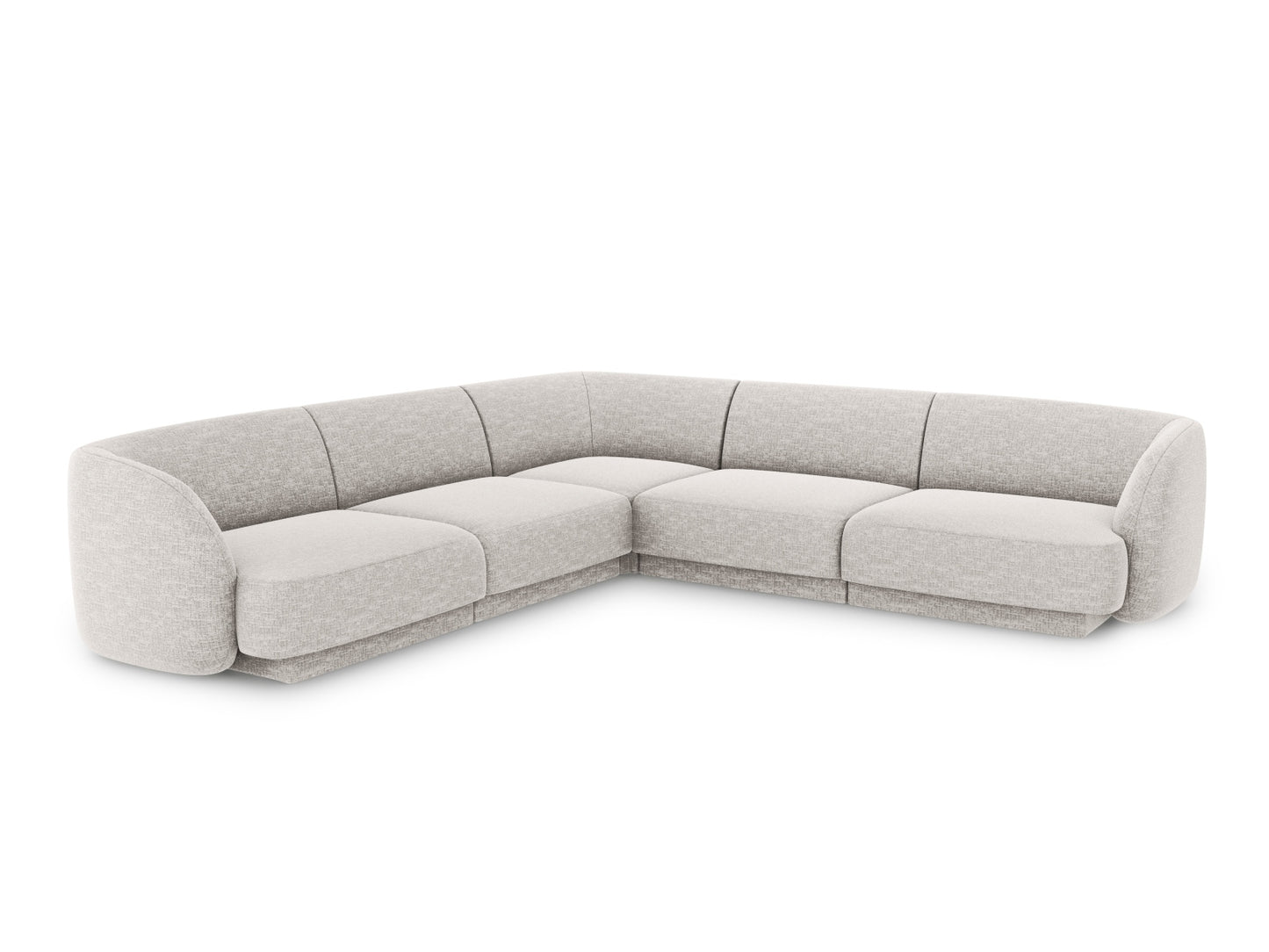 Ecksofa Chenille Beige Miley — Light Grey