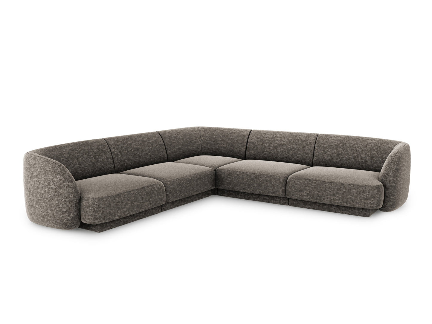 Ecksofa Chenille Beige Miley — Grey