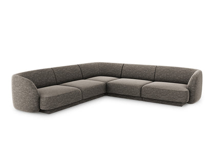 Ecksofa Chenille Beige Miley — Grey
