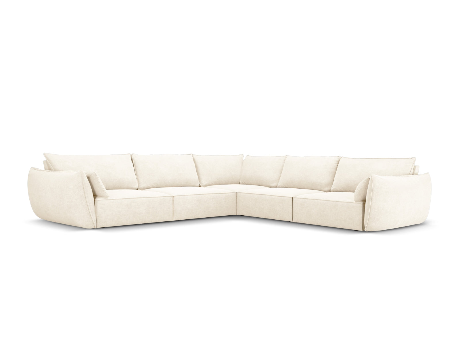 Kaelle Symmetrical Corner Sofa, 7 Seats, 286x286 cm — Light Beige