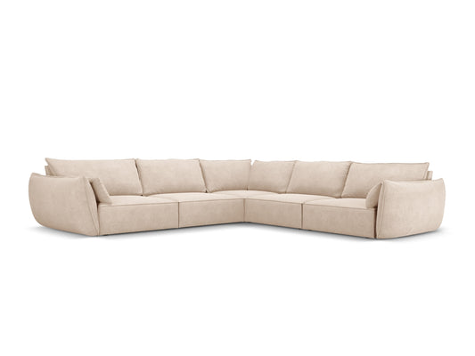 Kaelle Symmetrical Corner Sofa, 7 Seats, 286x286 cm — Beige