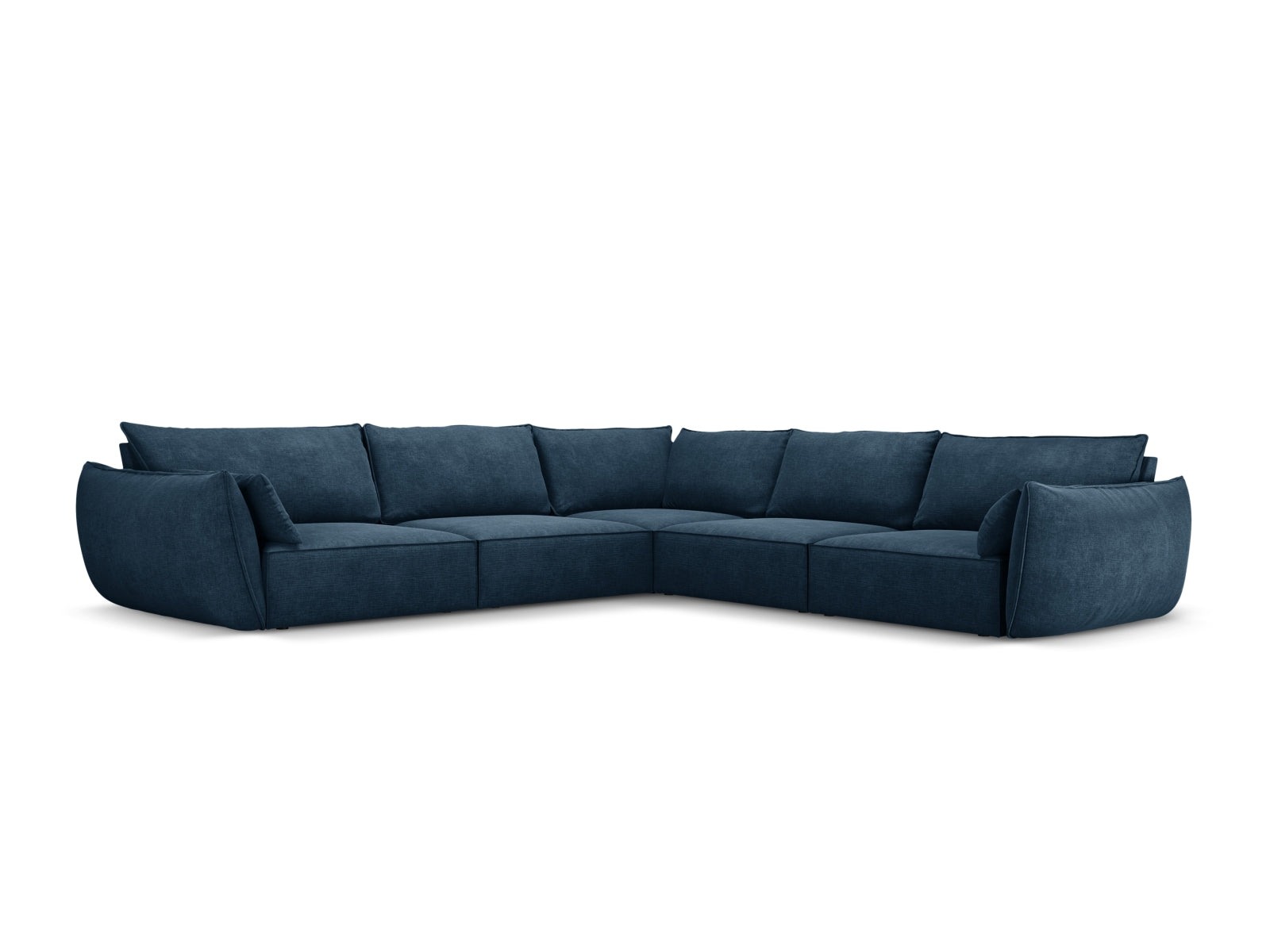 Kaelle Symmetrical Corner Sofa, 7 Seats, 286x286 cm — Royal Blue