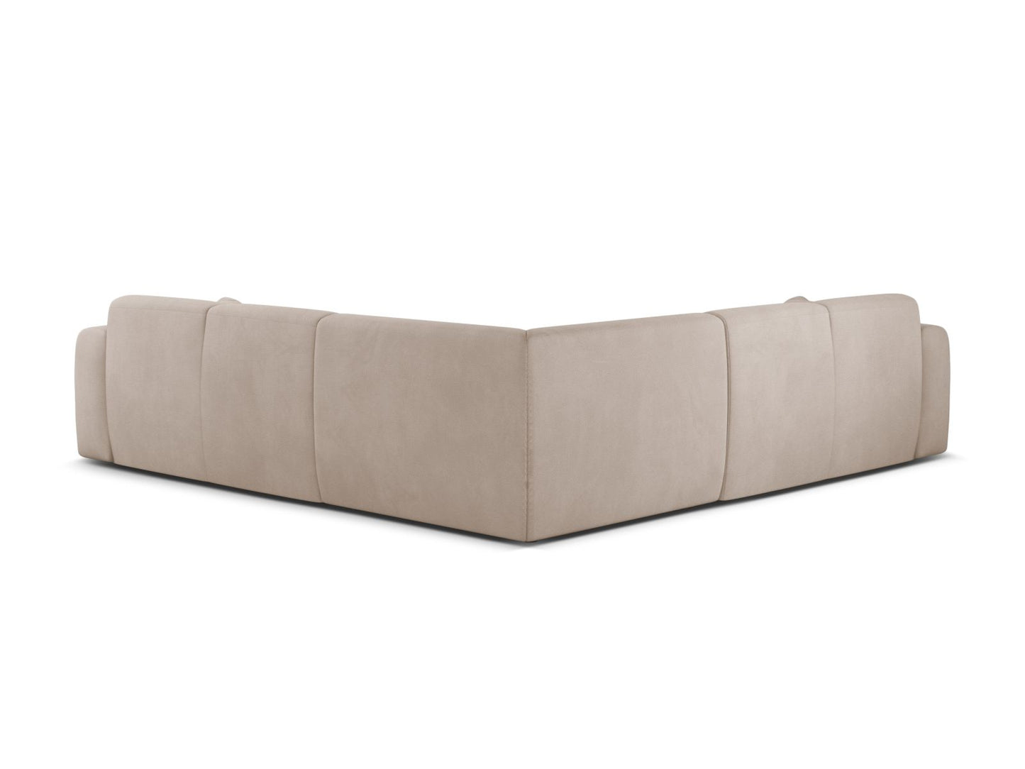 Ecksofa Chenille Beige Molino — Detailansicht