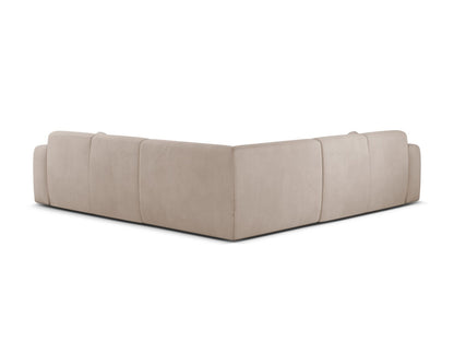 Ecksofa Chenille Beige Molino — Detailansicht