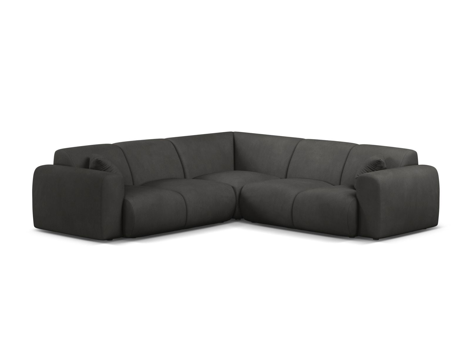Molino Symmetrical Corner Sofa, 5 Seats, 252x252 cm — Dark Grey