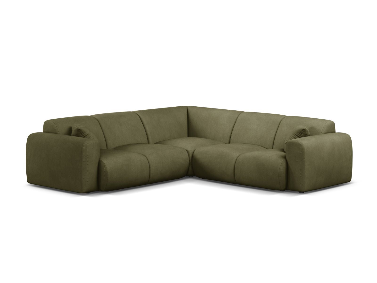 Molino Symmetrical Corner Sofa, 5 Seats, 252x252 cm — Light Green