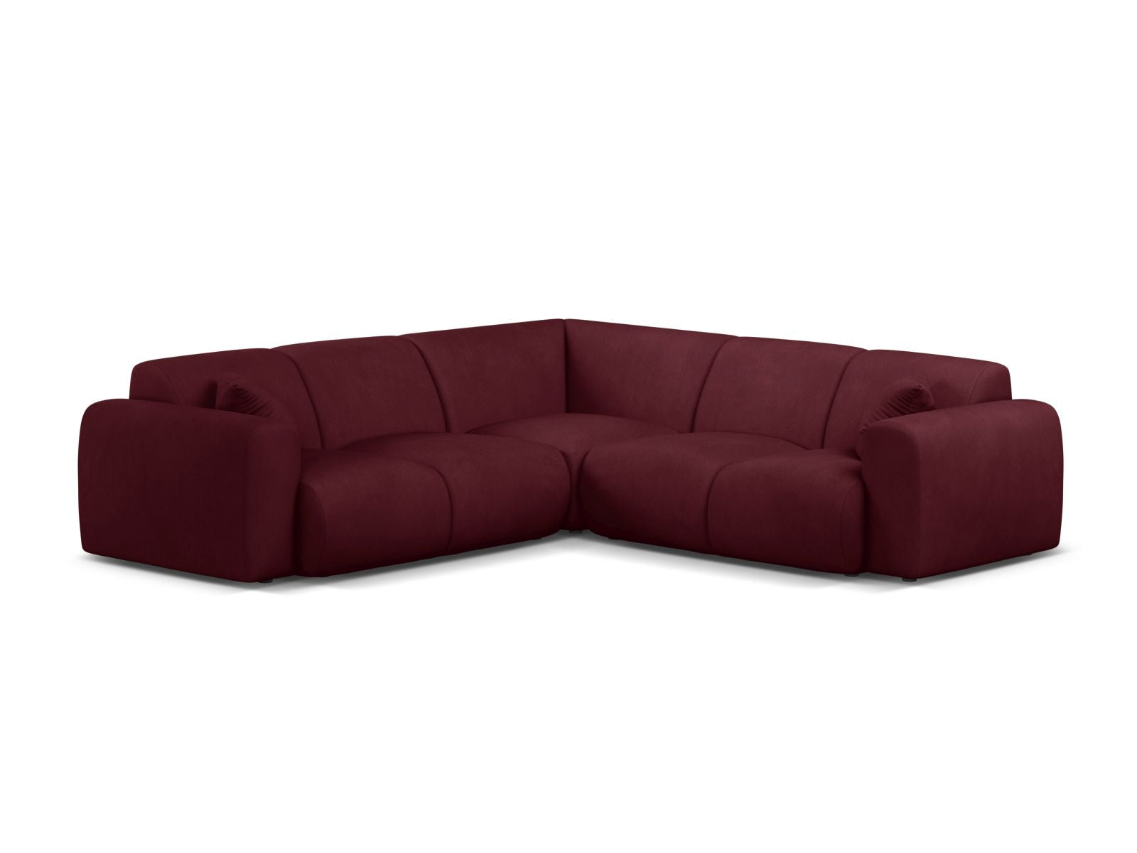 Molino Symmetrical Corner Sofa, 5 Seats, 252x252 cm — Bordeaux
