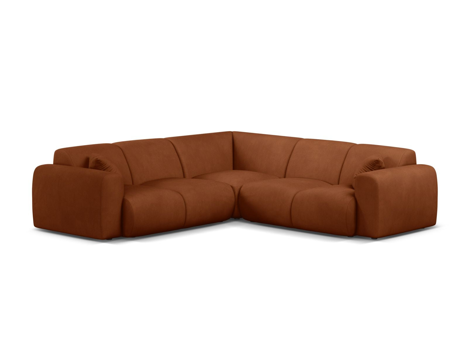 Molino Symmetrical Corner Sofa, 5 Seats, 252x252 cm — Orange