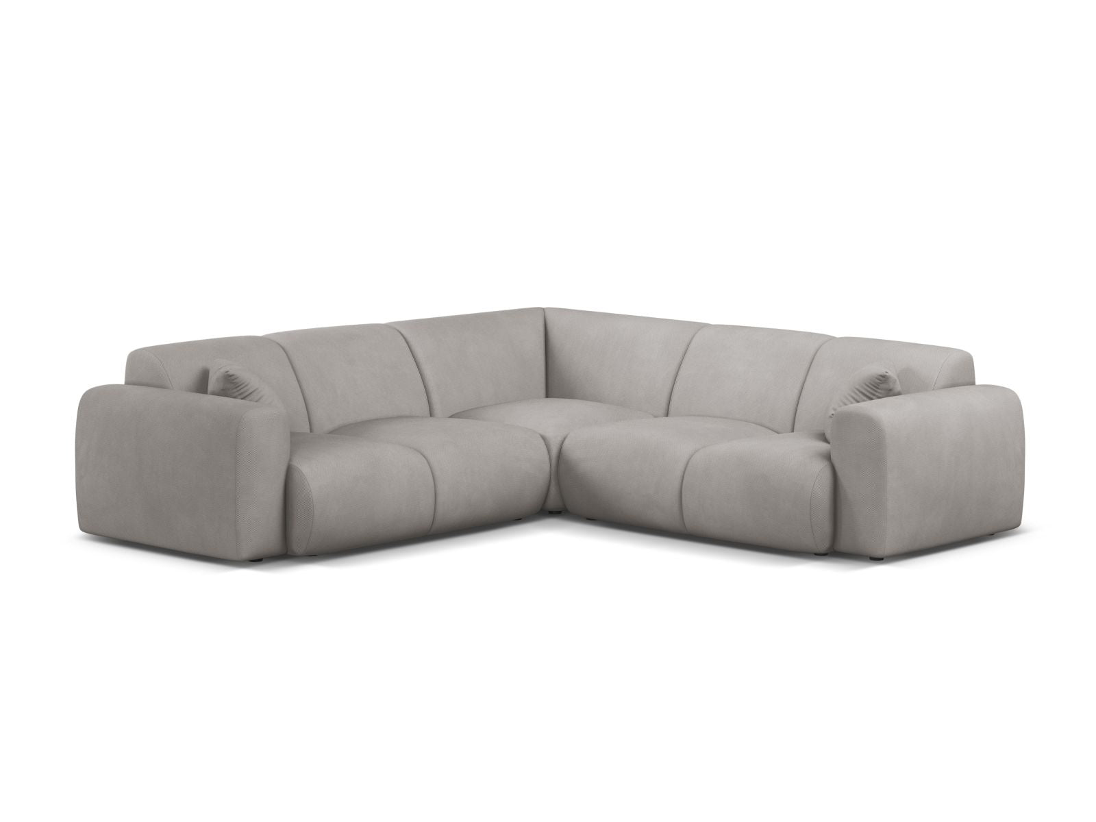 Molino Symmetrical Corner Sofa, 5 Seats, 252x252 cm — Light Grey