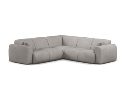 Ecksofa Chenille Beige Molino — Light Grey