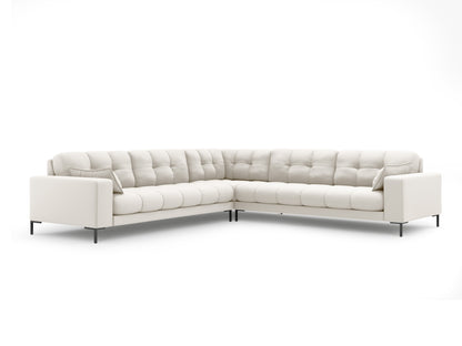 Ecksofa Strukturstoff Beige Mamaia — Light Beige