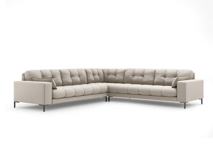Ecksofa Strukturstoff Beige Mamaia — Beige