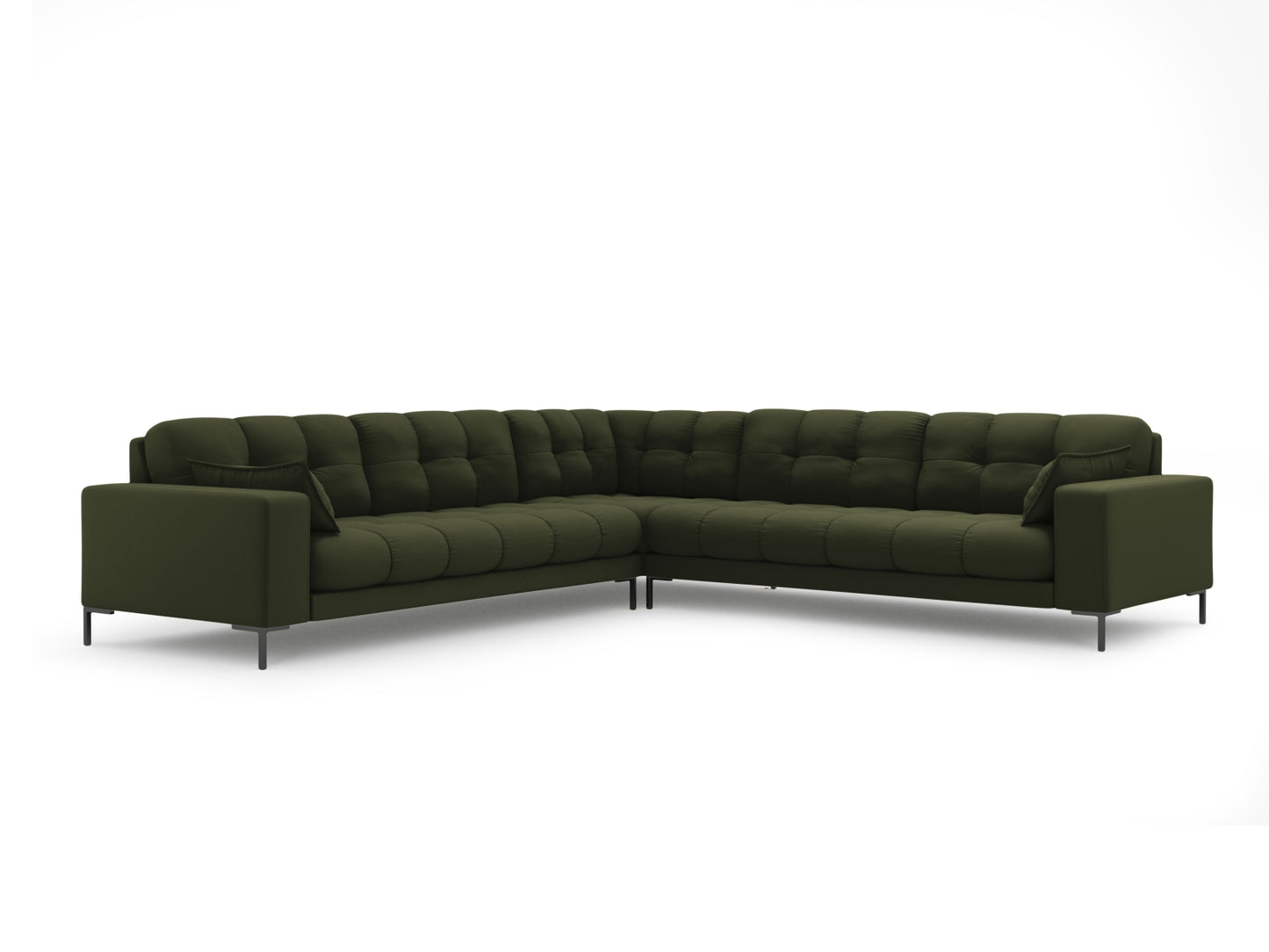Ecksofa Strukturstoff Beige Mamaia — Green