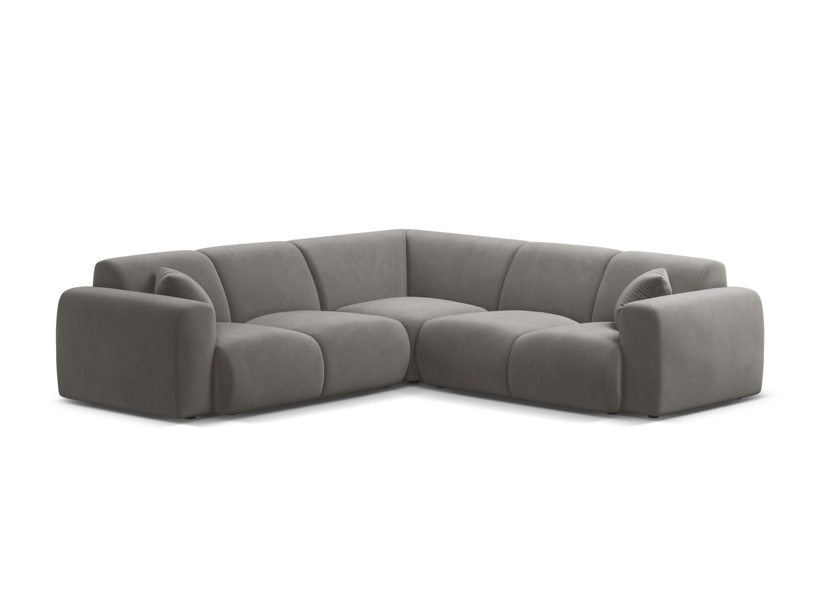 Molino Symmetrical Corner Sofa, 5 Seats, 252x252 cm — Grey