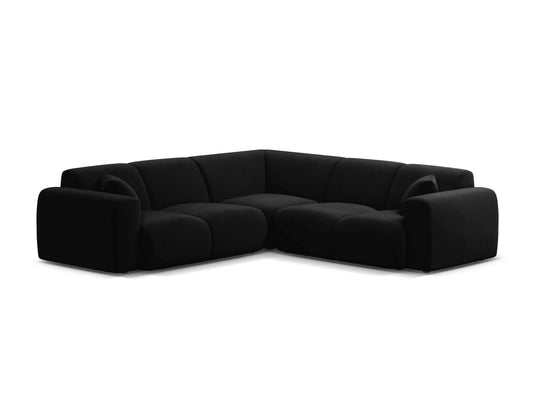 Molino Symmetrical Corner Sofa, 5 Seats, 252x252 cm — Black