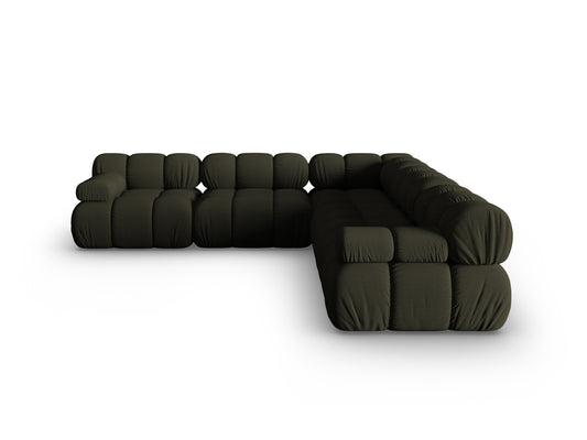 Bellis Symmetrical Corner Sofa, 5 Seats, 282x282 cm — Amazon Green