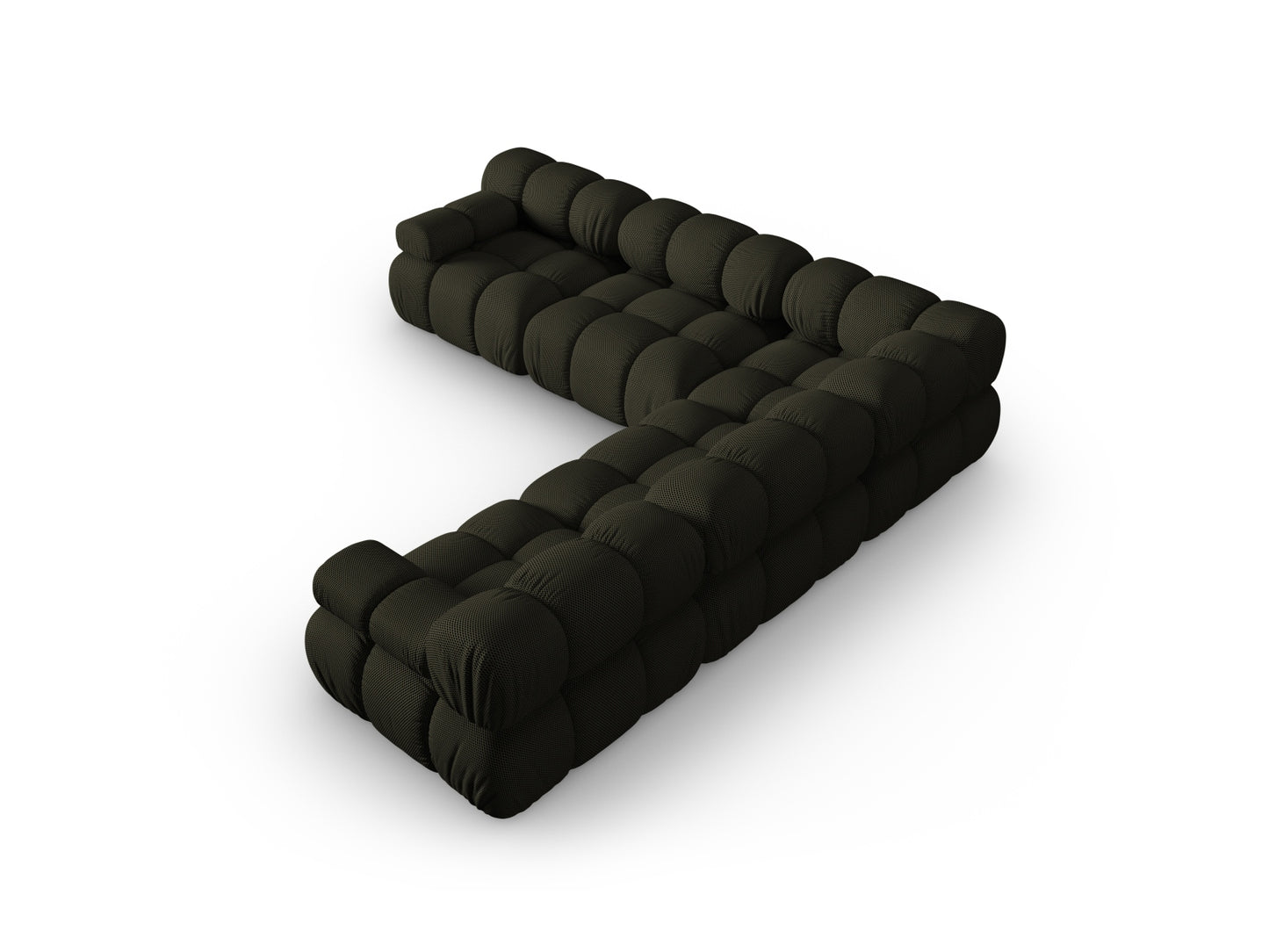 Ecksofa 3D Amazon Green Bellis — Detailansicht