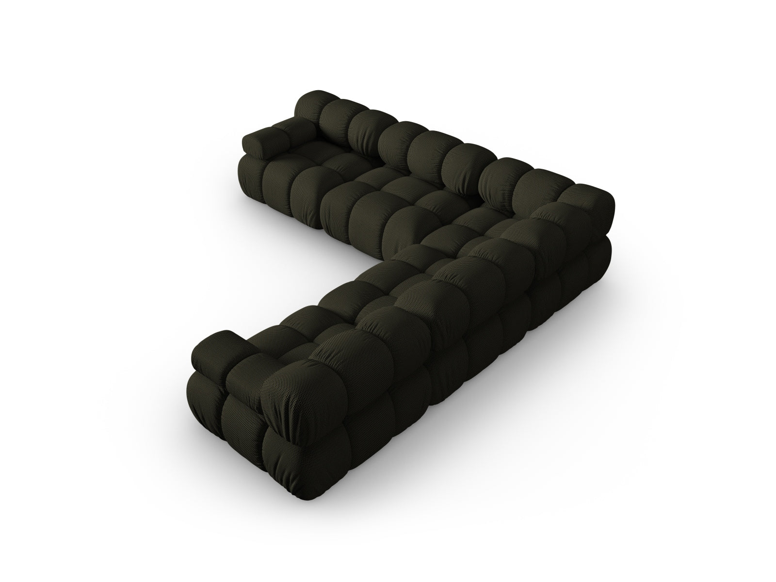 Ecksofa 3D Amazon Green Bellis — Detailansicht