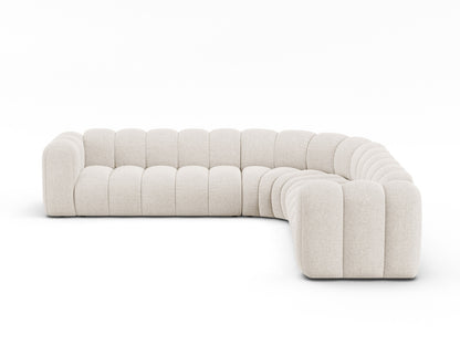 Ecksofa Chenille Brick Lupine — Light Beige